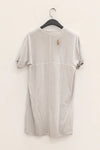 BORIS BIDJAN SABERI Short Sleeve T-Shirt TS ONE PIECE RF F035 Faded Light Gray 2 PBBS21